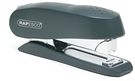Rapesco 0238 Luna Front Loading Stapler, 50 Sheet Capacity, Charcoal