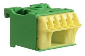 Hager quick connect PE-Klemmblock KN06E, Grün, Gelb, Small Single