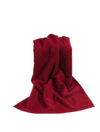 VOSSEN Handtuch Vienna Style Uni in verschiedenen Farben (Farbe: rubin)