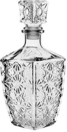 WHISKY-KARAFFE COGNAC-KARAFFE SCHNAPS-KARAFFE GLASKARAFFE GLAS NEU 0,75l KAR11