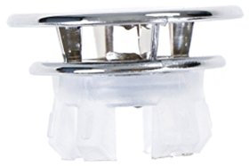 Silver 1 Round Overflow Cover Tidy Trim Chrome Bathroom Basin Sink Spare Replacement PLUG_STOPPER