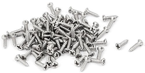 sourcing map M1,4x 6mm Kreuz mit Senkkopf Selbstbohrende Schraube 100PCS DE de