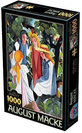 D-TOYS 1 Puzzle 1000 pcs August Macke Four Girls, Multicolor