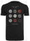 MERCHCODE Jungen Mt426-twenty One Pilots Pattern Circles Tee T-Shirt, Schwarz, S EU