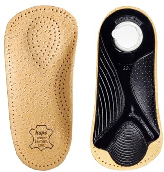Kaps Solette Ortotiche in Pelle 3/4 con supporto per Arco Longitudinale e Trasversale, Inserti Ortopedici per Scarpe per Uomo e Donna, Bolero (45 EUR)