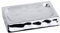 WENKO 22039100 Seifenablage Lagos, Keramik, Chrom, 9 x 12.4 x 2.5 cm