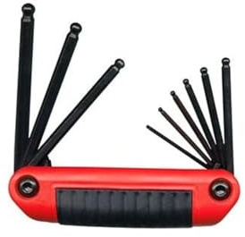 EKLIND 25919 Ergo-Fold Fold-up Ball-Hex allen wrench - 9pc set SAE Inch Sizes 5/64-1/4