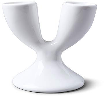 WM Bartleet & Sons 1750 T8 Traditional Porcelain Double Egg Cup – White