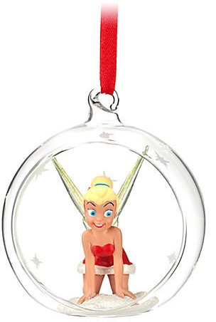 Disney Tinker Bell 'Think Tink' Glass Bulb Ornament
