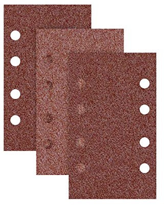 RETOL Klett-Schleifblätter, 133 x 80 mm, 8-Loch, Korn 80, f. Schwingschleifer, Normalkorund (50 Stk.)