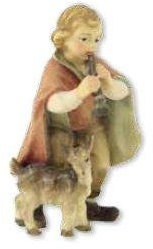 Unbekannt Krippenfiguren Junge mit Ziege für 11cm Figuren