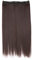 CAISHA 60cm Clip In Extensions Lara Haarverlängerung Haarteil Glatt Dunkelbraun Mix C58