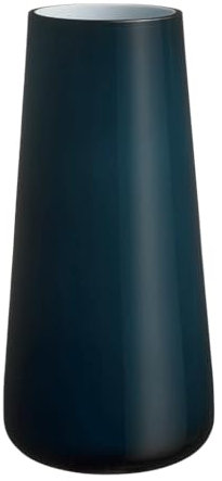 Villeroy und Boch Numa Große Vase Midnight Sky, 34 cm, Glas, Blau