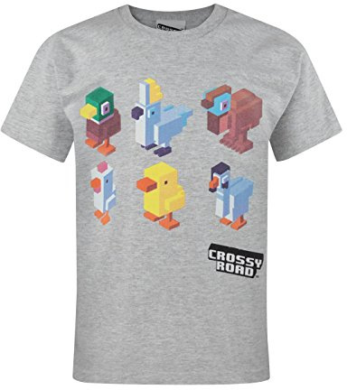 Crossy Road Boys T-Shirt with Characters of The Road