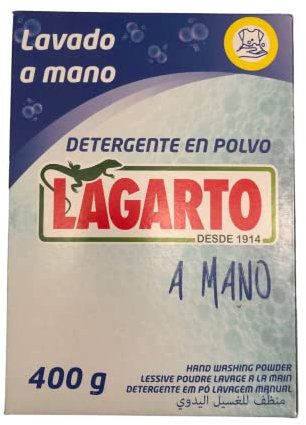 Lagarto Detergente en Polvo para lavado manual - 400 g