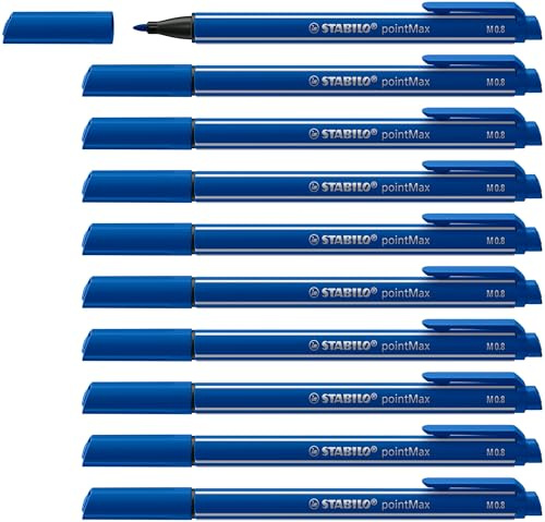 STABILO - Filzschreiber - pointMax | 10er Pack, ultramarinblau