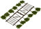 FALLER 181490 - 36 Reben zum Stecken, Small