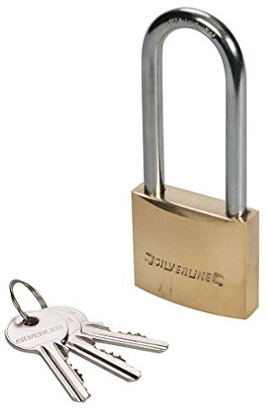 Silverline MSS03L Cadenas en laiton à anse longue 40 mm