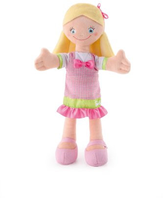 Trudi 64426 - Stoffpuppe, 30 cm, Blonde mit blauen Augen Plüsch