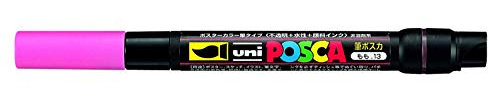 Uni-Ball Posca Brush – rosa, confezione da 5