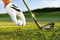 1art1 Golf Poster Der Perfekte Schwung In Den Tag Plakat | Bild 91x61 cm