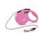Flexi New Classic Cord Pink Extra Small 3m Retractable Dog Leash/Lead for dogs up to 8kgs/18lbs