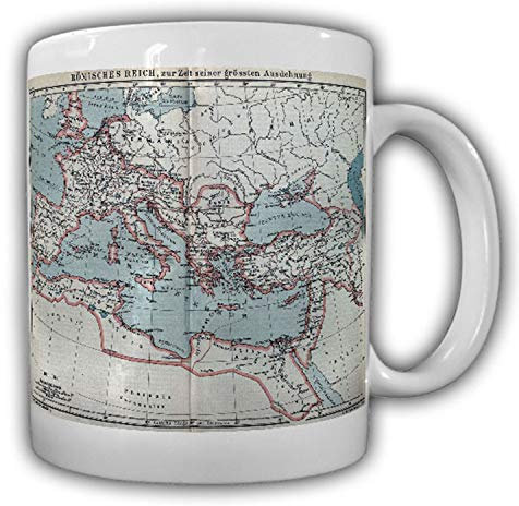 Tasse Römische Reich Karte Landkarte 117 Jahre n. Chr. Becher #17891