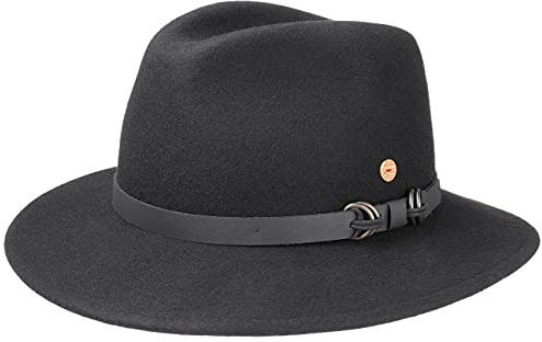 Mayser Baron Georgia Outdoorhut Traveller Wollfilz Made in EU Herren Sommer Winter schwarz 56 cm