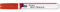 Kreul 46234 Marqueur acrylique mat Medium avec pointe ogive env. 2-4 mm, rouge mat, peinture acrylique permanente à base d'eau, pour accents en filigrane