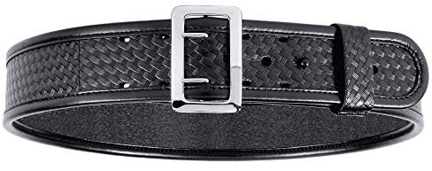 Bianchi 7960 Sam Browne Gürtel, 5,7 cm, Damen Unisex-Erwachsene Herren, Robuster Gürtel, 1016966, Basketweave - Chrom-Karabiner, 28