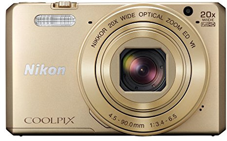 Nikon Coolpix S7000 Digitalkamera (16 Megapixel, 20-Fach Opt. Zoom, 7,6 cm (3 Zoll) LCD-Display, USB 2.0, bildstabilisiert) Gold
