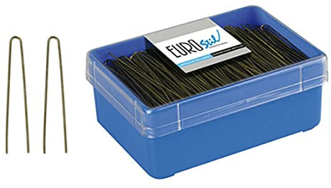 EUROSTIL Horquillas de Color Negro para Moño de 65 mm - 124 gr