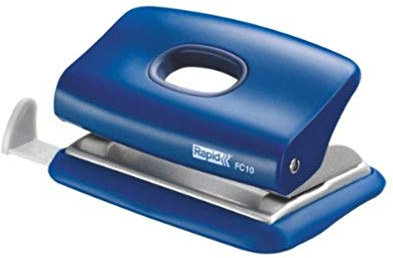 Rapid FC10 Bürolocher (Kunststoff, 10 Blatt) blau
