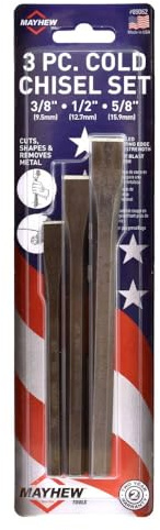 Mayhew Select 89062 Carded Cold Chisel Set, 3-Piece
