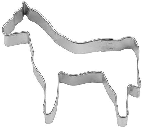 Staedter 076020 Caballo Cortador de Galletas, Plata, 8 cm