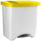 Denox DEN112 Pedalbin Ecológico 50 litros, Amarillo, 475x360x480 mm, 50