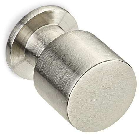 5 x SO-TECH® Möbelknopf Edelstahl Möbelgriff Schubladengriff Edelstahlknopf rund EK05 | Vollmaterial MASSIV | Ø 20 x H 32 mm