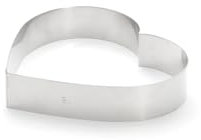 DE BUYER -3077.18 -cercle inox coeur ø 18cm ht 4cm, Jaune