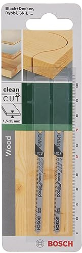 Bosch Accessories 2609256761 DIY Stichsägeblatt HCS U 1 AO HCS/U 1 AO/52 mm/1,35