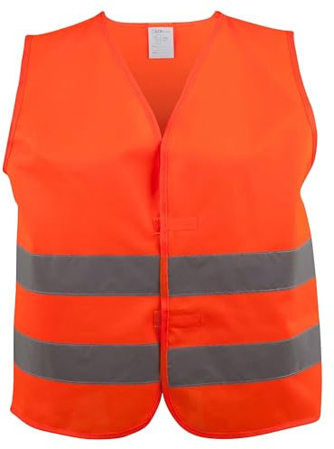 WALSER 43876 Sicherheitsweste XXXL orange, Warnweste, Reflektorweste