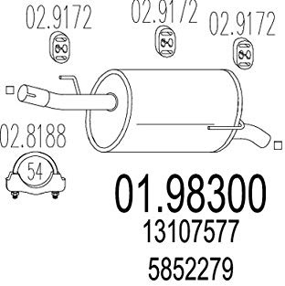 MTS Company 01.98300 Endschalldämpfer