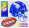 BRAX NFL 3D Multi-Magnet (1 Stück), 29,2 x 25,4 cm, Weiß, weiß, 11.5 x 10-Inch