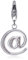 ESPRIT Damen-Charm 925 Sterling Silber rhodiniert Kristall Zirkonia @ weiß ESCH90869A000