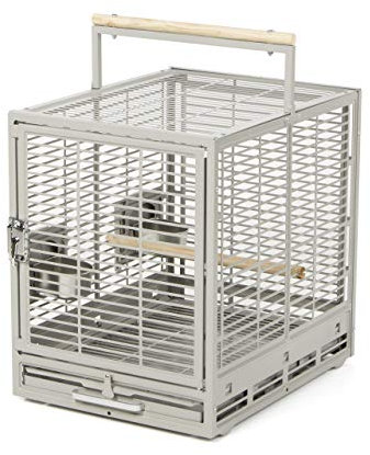 Montana Cages | Transportkäfig EVO für Sittiche & Papageien - Platinum | Transportkäfig & Reisekäfig