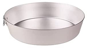 Pentole Agnelli Family Cooking Alluminio Tortiera Conica con Anello, Argento, 30 cm