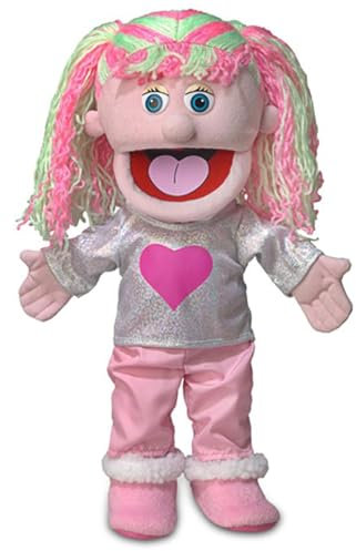 Kimmie von Silly Puppets | 40 cm Handpuppe für Kinder | Mit Beweglichem Mund Und Armen | Abnehmbare Handwaschbare Kleidung