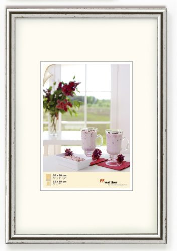 Walther HR913S Meran Holzrahmen im Format 9 x 13 silber