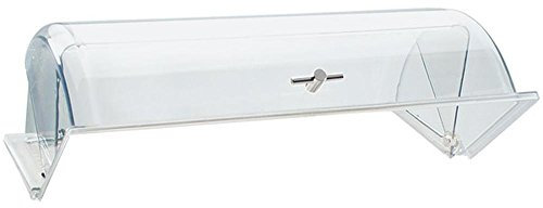 APS 12010 GN Rolltophaube passend für 1/2 GN-Behälter, leichtgänging auf- und zuklappbar, verchromter Griff, Made in Germany