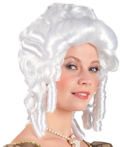 PARTY DISCOUNT NEU Perücke Barock Dame, weiß