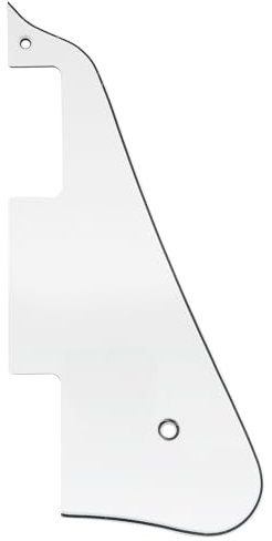 Musiclily Gitarren-Schlagbrett Pickguard für China Made Epiphone Les Paul Standard Modern Style,3 lagig Weiß